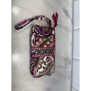 Vera‎ Bradley Very Berry Paisley Zip Closure Wristlet Wallet